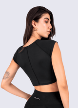 CROP FUTURE SCULPT - BLACK