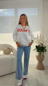 1208 Amour print sweater
