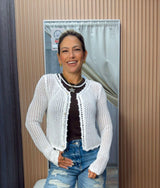 0913 Crochet knit cardigan