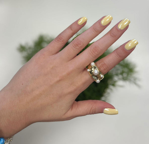 R6022 Rain pearl ring