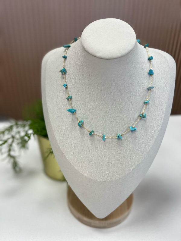 C2030 Stone chocker blue