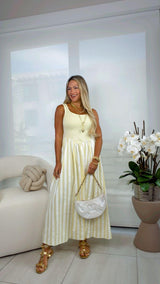 T804 Ocean breeze stripe dress