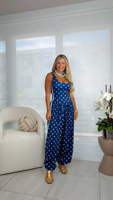 1922 Polka dot print jumpsuit Kiut