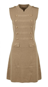 5851 Napoleon knit sweater dress