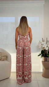 3487 Tube printed jumpsuit