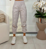 1703 Snake print jogger Kiut with elastic waist