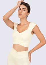 CROP EMANA FLOW - BUTTERCREAM