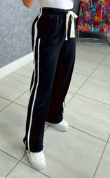 TB01 Frenchy terry side stripe pocket pants