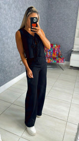 1369 Knit tie vest and charlize pants set