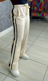 TB01 Frenchy terry side stripe pocket pants