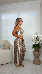 1922 Polka dot print jumpsuit Kiut