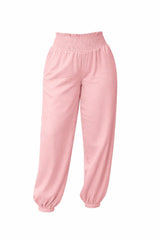 0168 Elastic waist linen pants