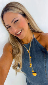 N1204 Primaveral heart necklace