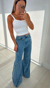 4440 Baggy pants with studs