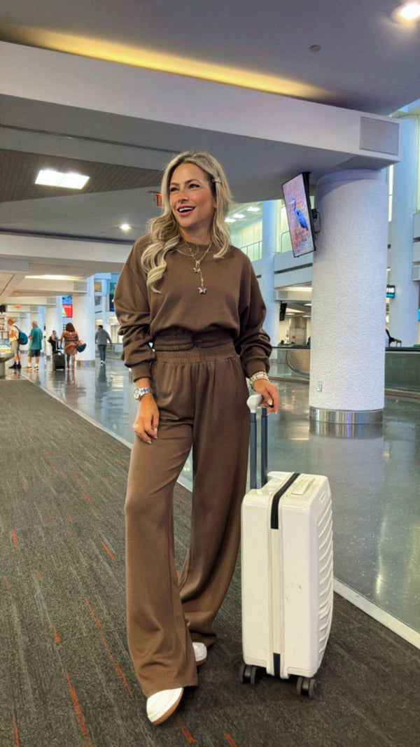 0618 Sweater and sweat pants set