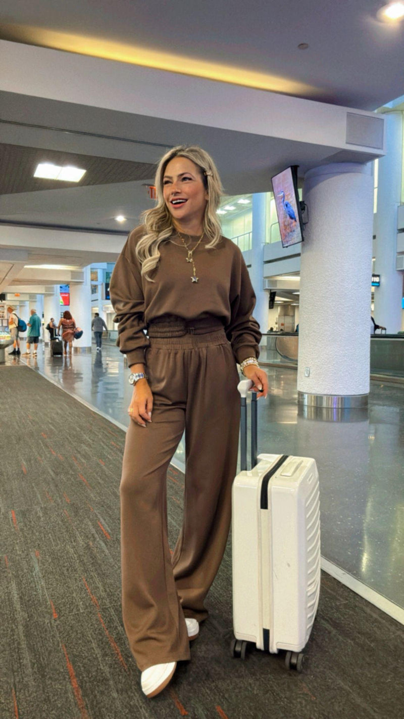 0618 Sweater and sweat pants set
