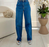 4345 Star pocket detail denim pants