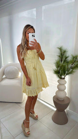 4207 Embroidered mini dress
