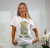186 NYC bear print top