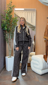5617 Leopard sweater and pants set