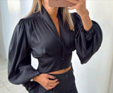 2192 Vneck silk shirt