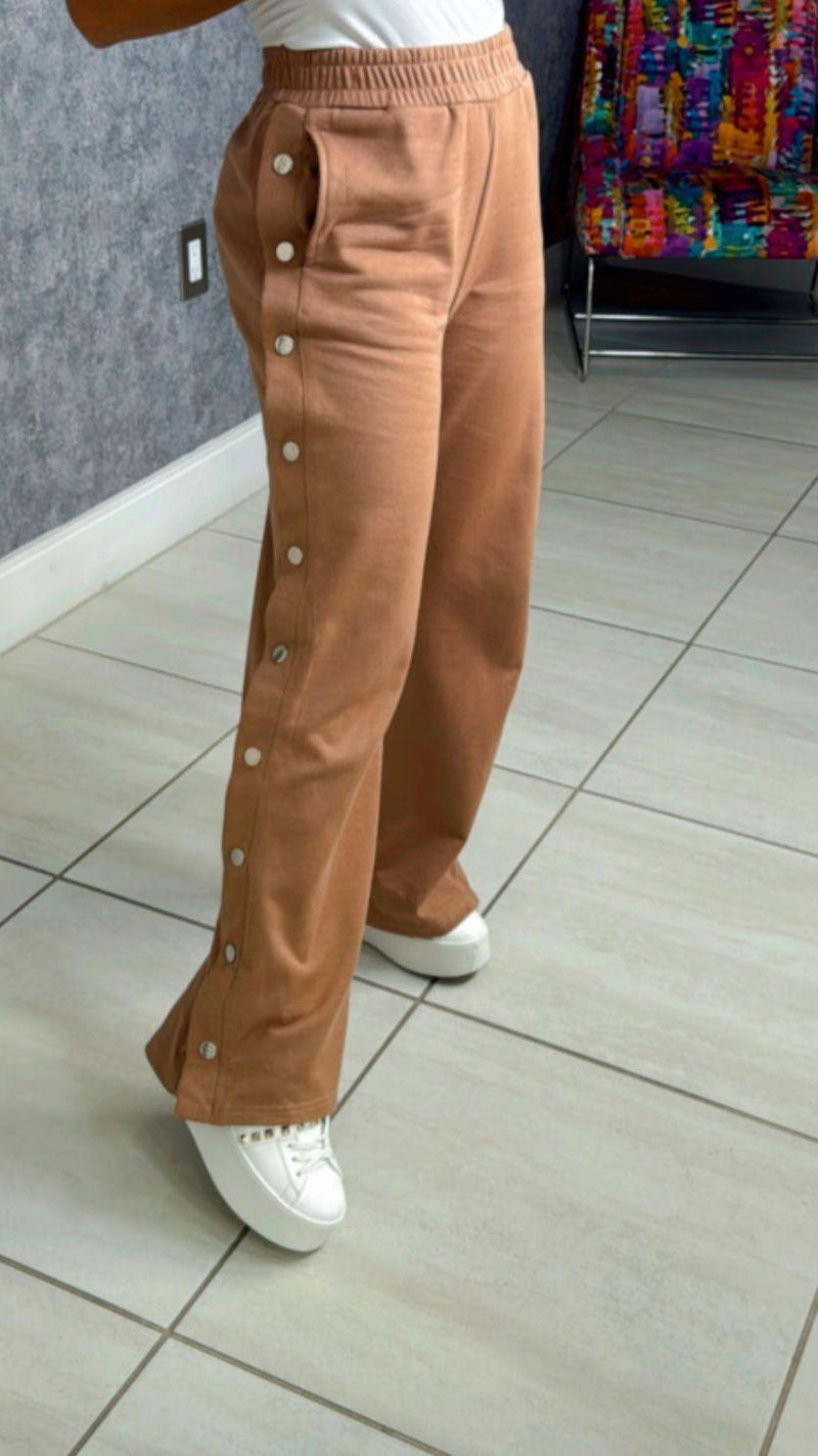 1200 Terry pants with button