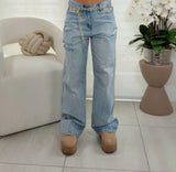 1127 Wide leg denim pants