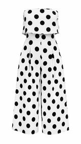 8270 Polka dot tube jumpsuit