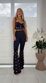 T538 Set golden eyelets