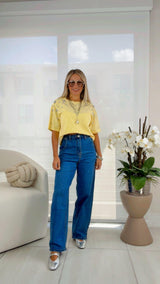 8965 Shoulder studs T-shirt