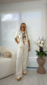 3971 Comfy t-shirt and pants set