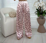 7091 Polka dot satin pants