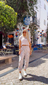1867 Snake star top and jogger set Kiut