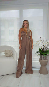 5400 Washed strapless jumpsuit