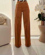 1935 High rise wide leg denim pants