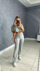 4987 Crop top and pants set