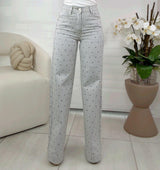 2043 Stripe and shine denim pants