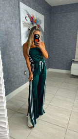 5384 Strapless open side jumpsuit