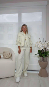1146 Bomber Jacket and dressy pants set
