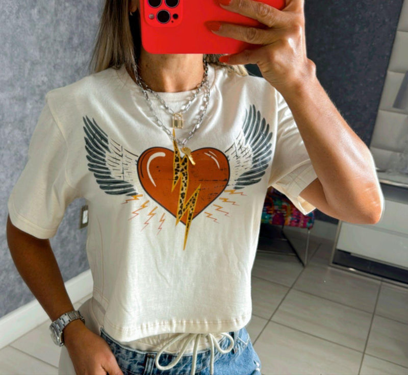 0024 Heart with wings T-shirt