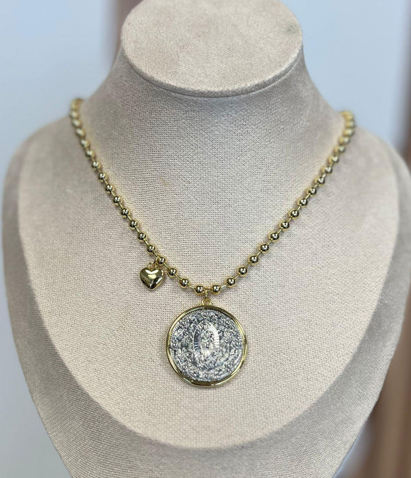 N1116 Mini medalla Guadalupe