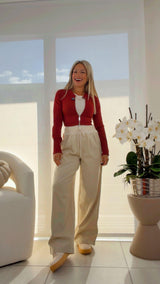 E100 Seamless ribbed crop long sleeve jacket