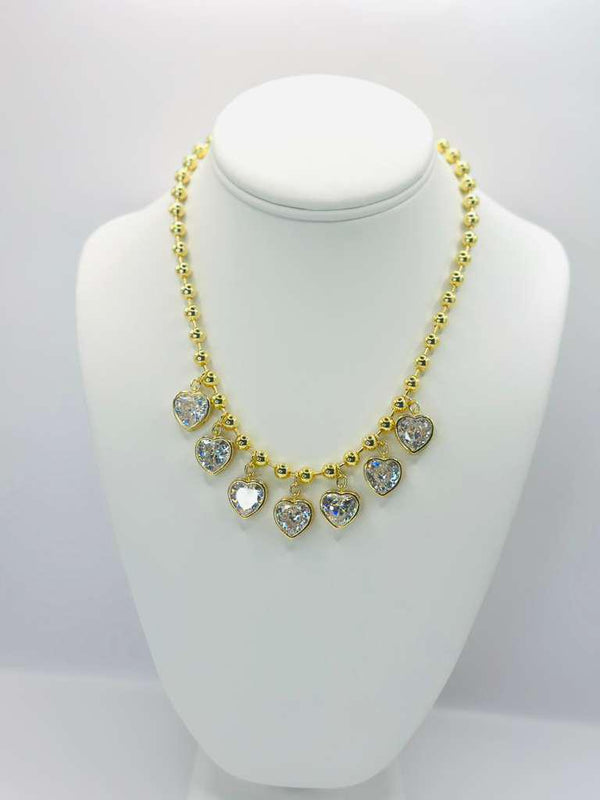N1183 Mónica Heart Necklace