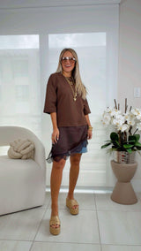 T593 Lace edge top