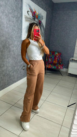 1200 Terry pants with button