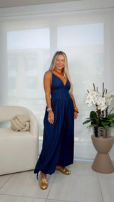 3424 Denim balloon jumpsuit