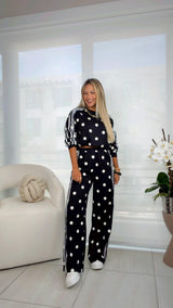 112 Polka dot sweater and pants set