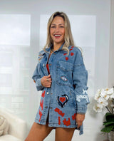 2520 Oversized embroidery jacket