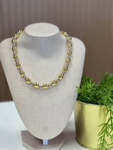 0015 Oval ball necklace