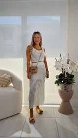 1560 knitted top and skirt set